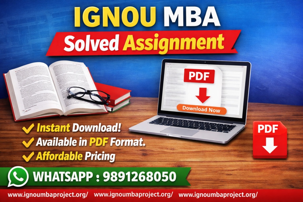 ignou mba solved assignment